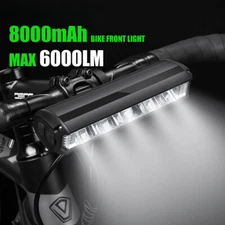 Bicycle Light Front 6000Lumen Bike Light Flashlight USB Charging MTB Accessories