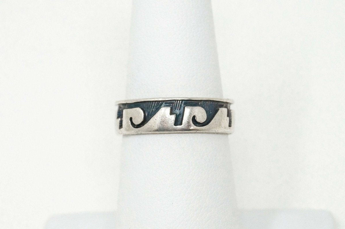 Vintage Handmade Native American Signed Storyteller Sterling