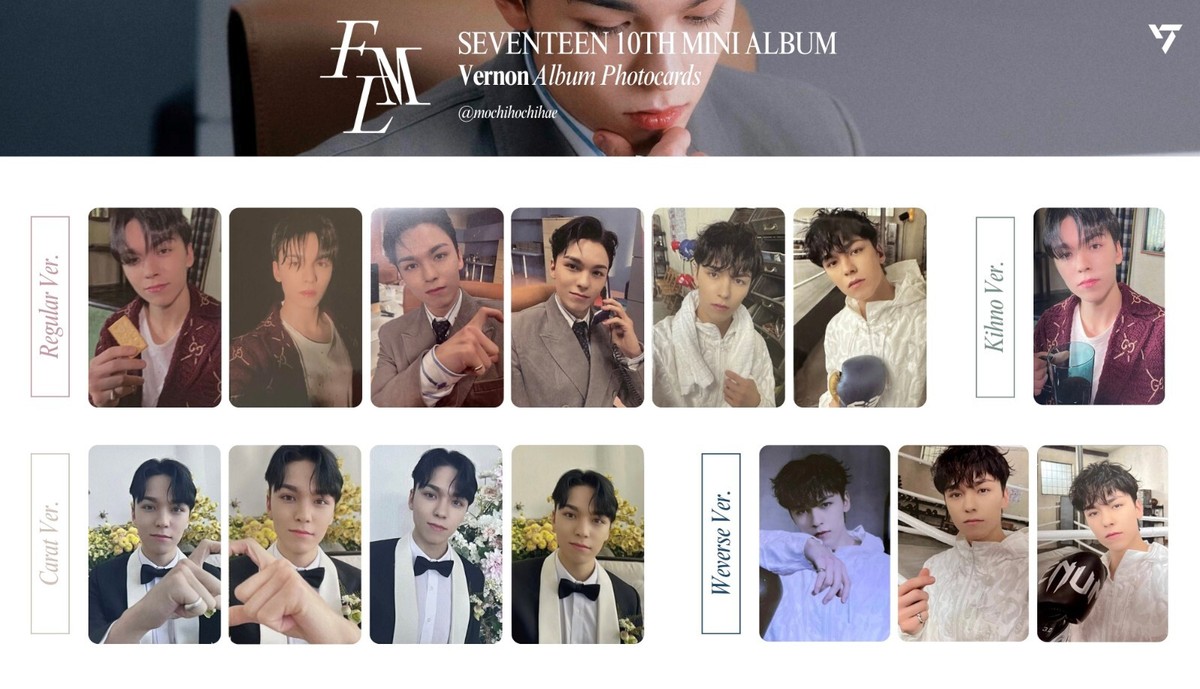 VERNON SEVENTEEN - FML - Normal CARAT Weverse kihno kit Official