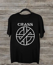 NEW CRASS Band Logo Classic Black Size S to 3XL T-Shirt 