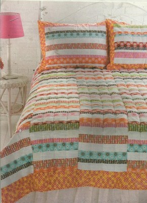 G0201 RUNNING STRIPES SHAM &  QUILT PATTERN/INSTRUCTIONS