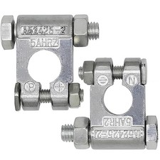 Battery Terminal Connector Heavy Duty Top Post Marine Ends Clamp Set Lead Alloy