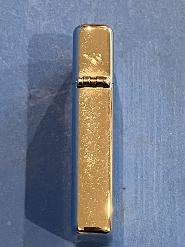 1976 Zippo Slim Lighter With Vertical Lines Working See Description Gap On Cover - Picture 9 of 20