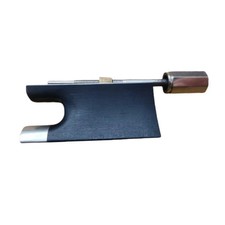 VIOLIN BOW FROG AND SCREW, ANTIQUATED PLAIN STYLE. FINE QUALITY
