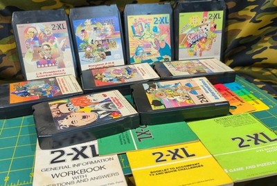 9x LOT  78-1979 MEGO 2XL 2-XL TALKING ROBOT 8 TRACK Tapes + Games booklets RARE
