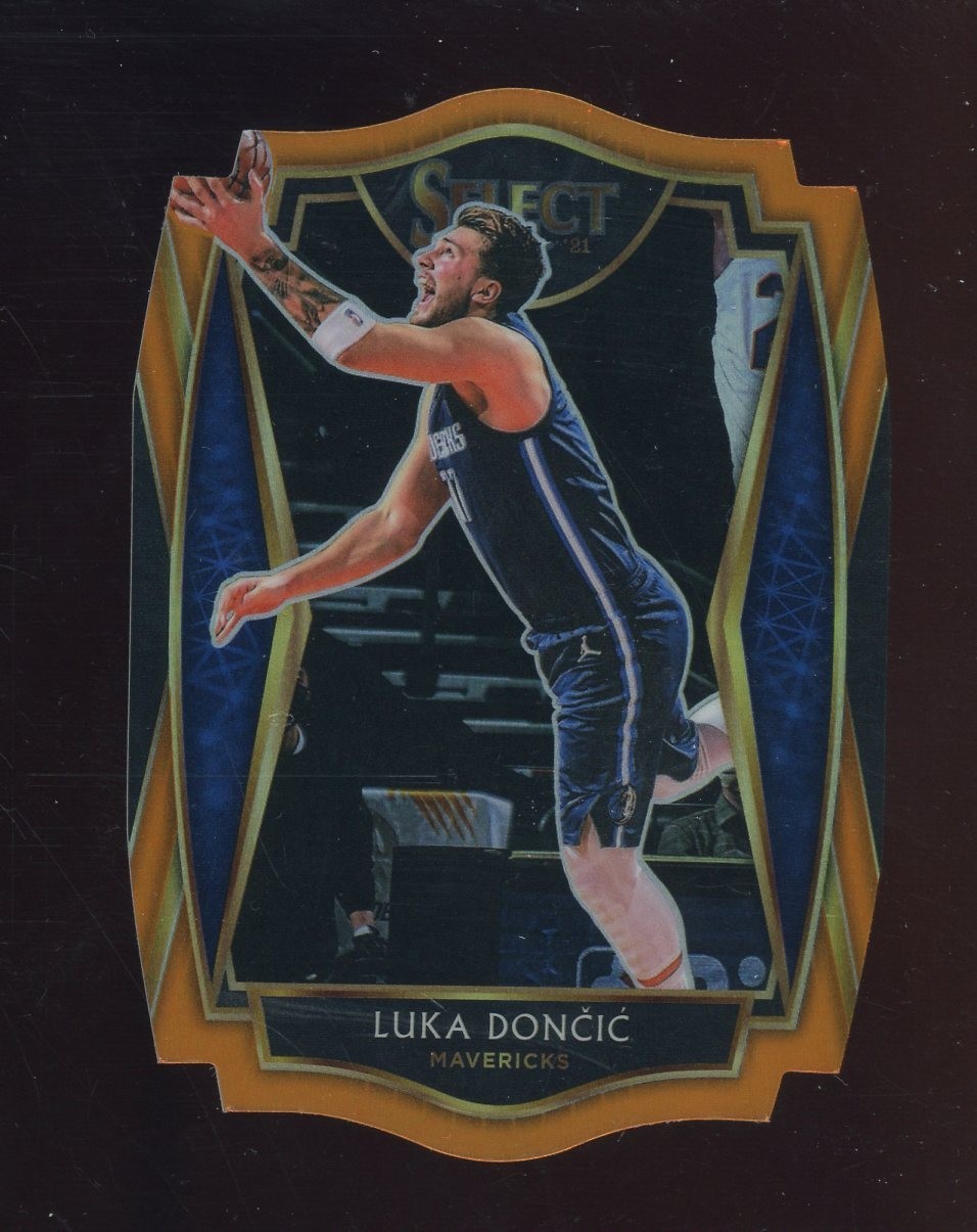 2020-21 Select Premier Level Orange Die-Cut #150 Luka Doncic Mavericks 28/65