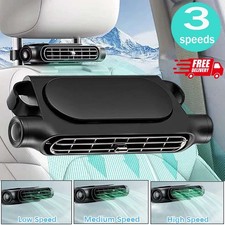 Mini Usb Car Suv Seat Back Cooling Fan Portable 3 Speed Headrest Silent Cooler