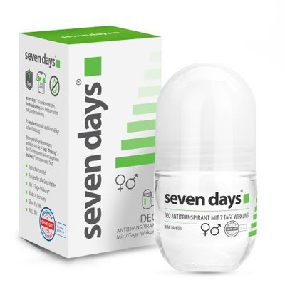 2x SEVEN DAYS Das Antitranspirant Roll-on Big Ball 50 ML