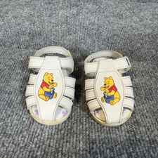Vintage Winnie The Pooh Baby Sandals Shoes 3C Toddler Honey Pot Rare 1990s Y2K