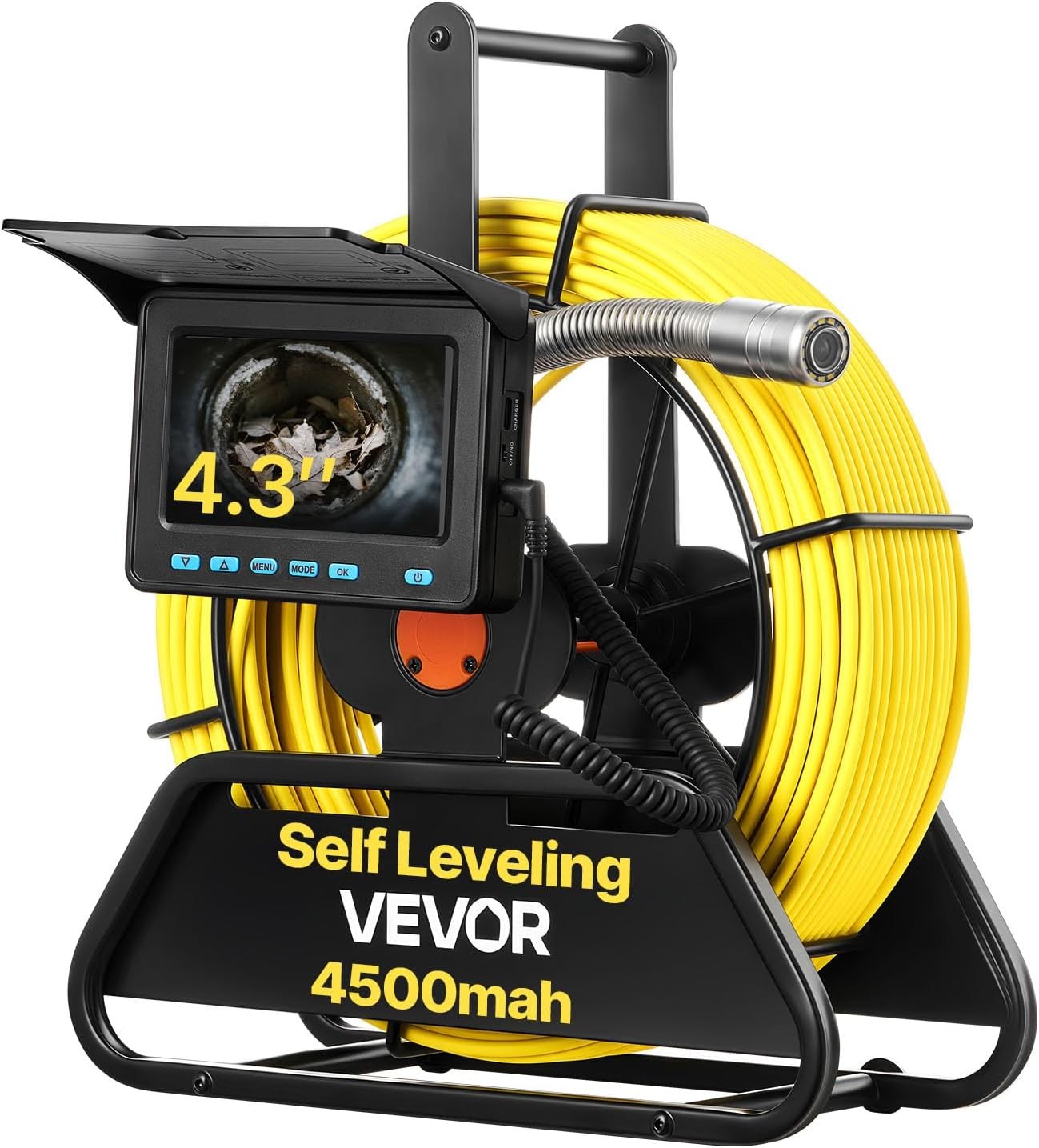 Caméra Inspection Canalisation 30m Endoscope Autonivelante Écran HD 11cm