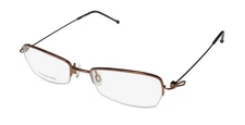 NEW ARISTAR 17261 EYEWEAR RECTANGULAR BROWN HALF-RIM 528 50-18-140 METAL &