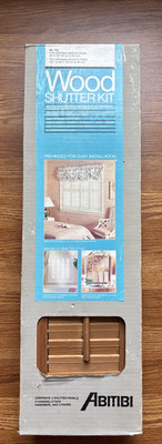 VTG Abitibi-Price Pine 4 Panel Shutter Kit #724 NIB - Made In USA; 1991