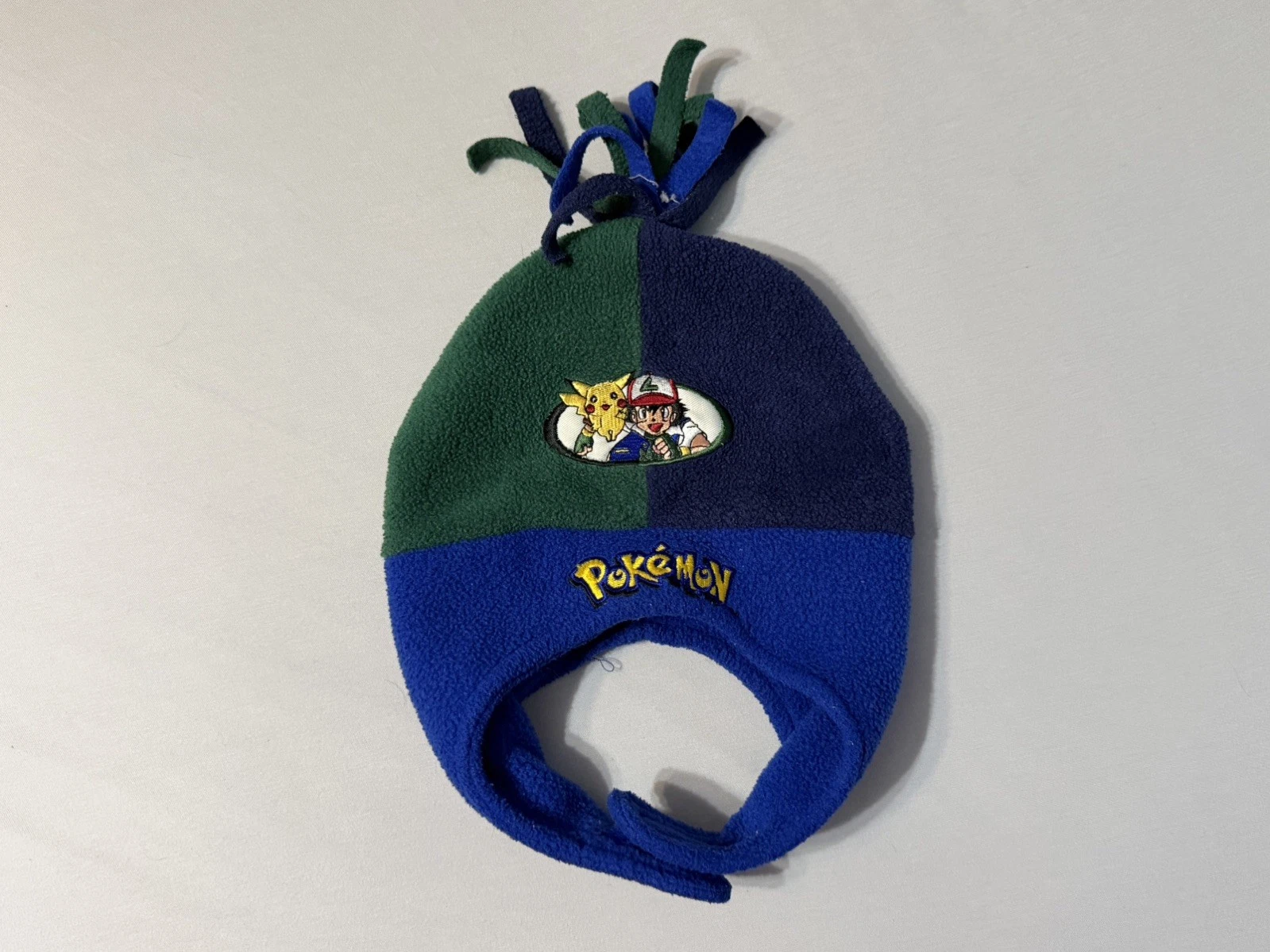 Pokemon Ash & Pikachu Toddler Winter Beanie Hat Cap Official Nintendo 2000 RARE!