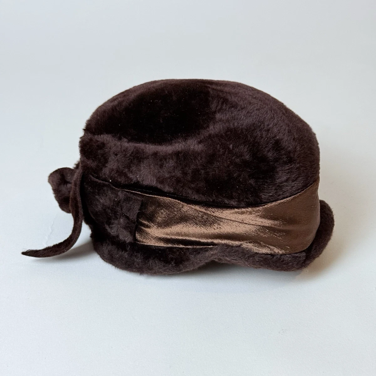 VTG MOD Duchess Italian Wool Felt Faux Fur Cloche Bucket Cossack Style Hat Amber Italian Cloche Hat - Etsy main image 3