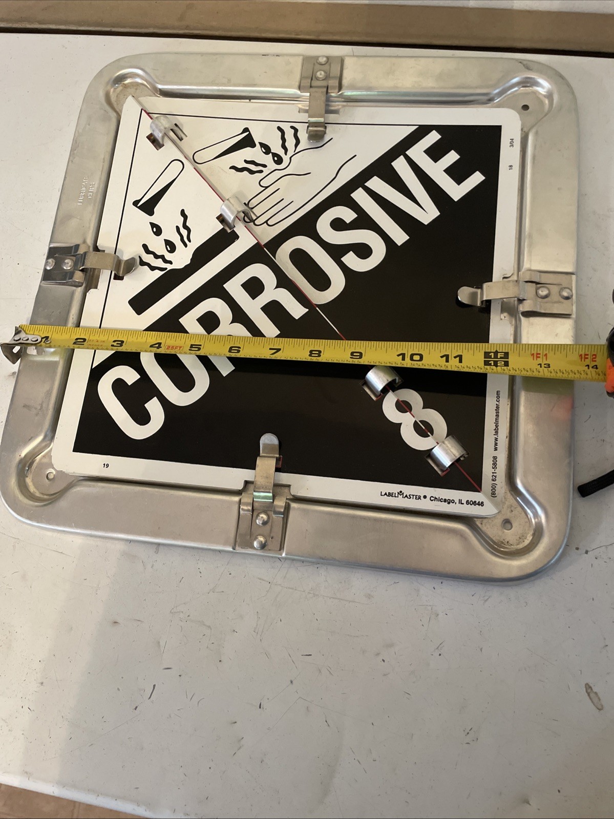 GENUINE LABELMASTER FLIP PLACARD HAZARD FLIP PLACARD NEW