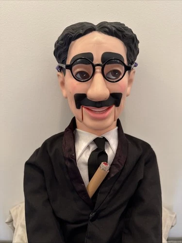 Groucho Marx Ventriloquist Doll - 30" - W/Tie-Glasses-Cigar-Shoes -WORKS