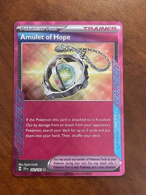 Pokémon-Amulet of Hope-ACE SPEC Trainer-Sv08 Surging Sparks-162/191-Holo-NM