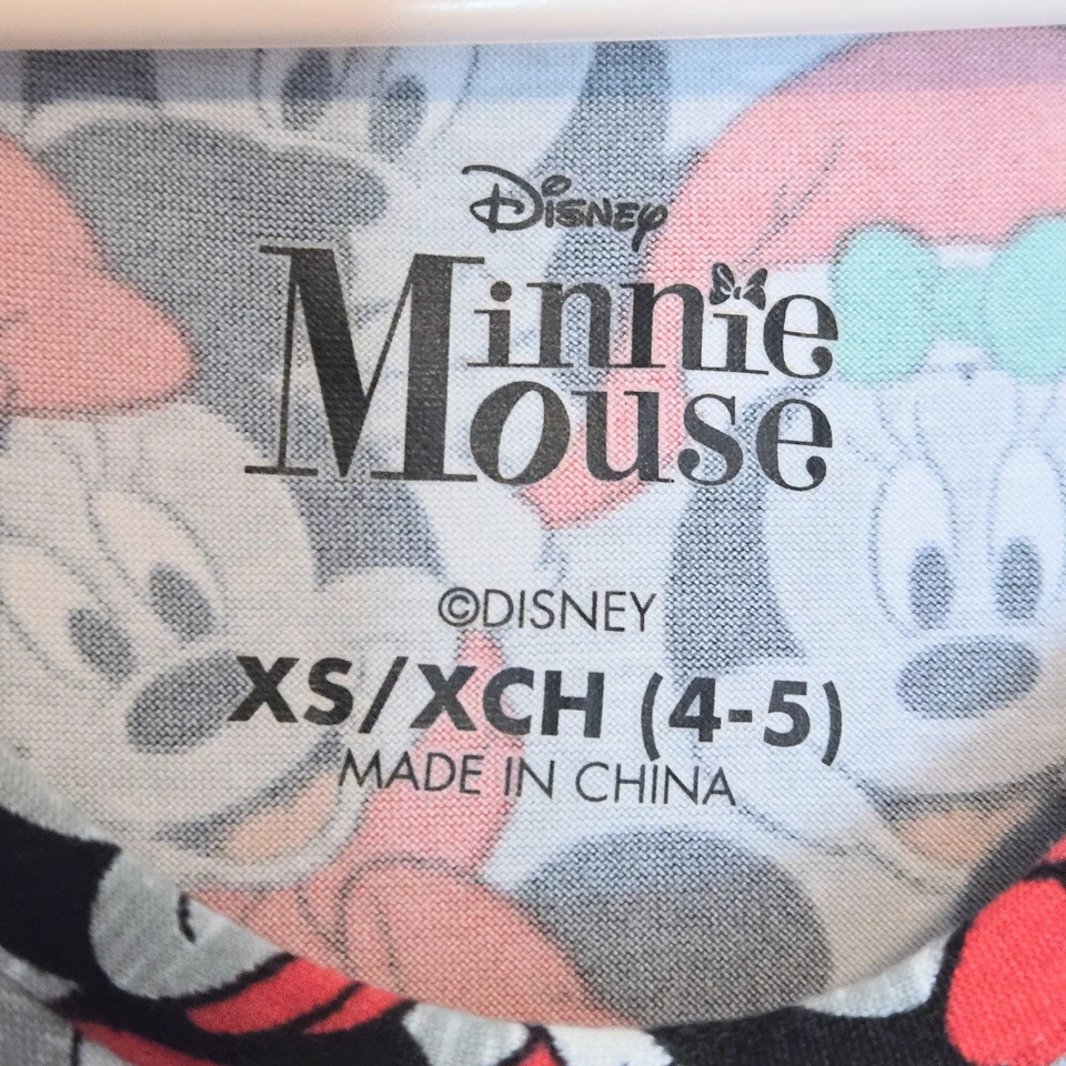 Vestido DISNEY Minnie Mickey Mouse Santa Navidad Rojo Niña Talla 4/5 XS Extra Pequeño Foto 4 de 4