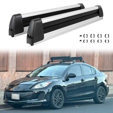 For Mazda 3 6 Ski Snowboard Roof Rack Carrier Cross Bars Holder Aluminum W Lock For Mazda 3 6 Ski Snowboard Roof Rack Carrier Cross Bars Holder Aluminum W Lock