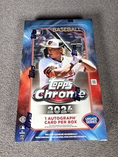 2024 TOPPS CHROME UPDATE SERIES HOBBY BOX - NEW FACTORY SEALED - 1 AUTO!!