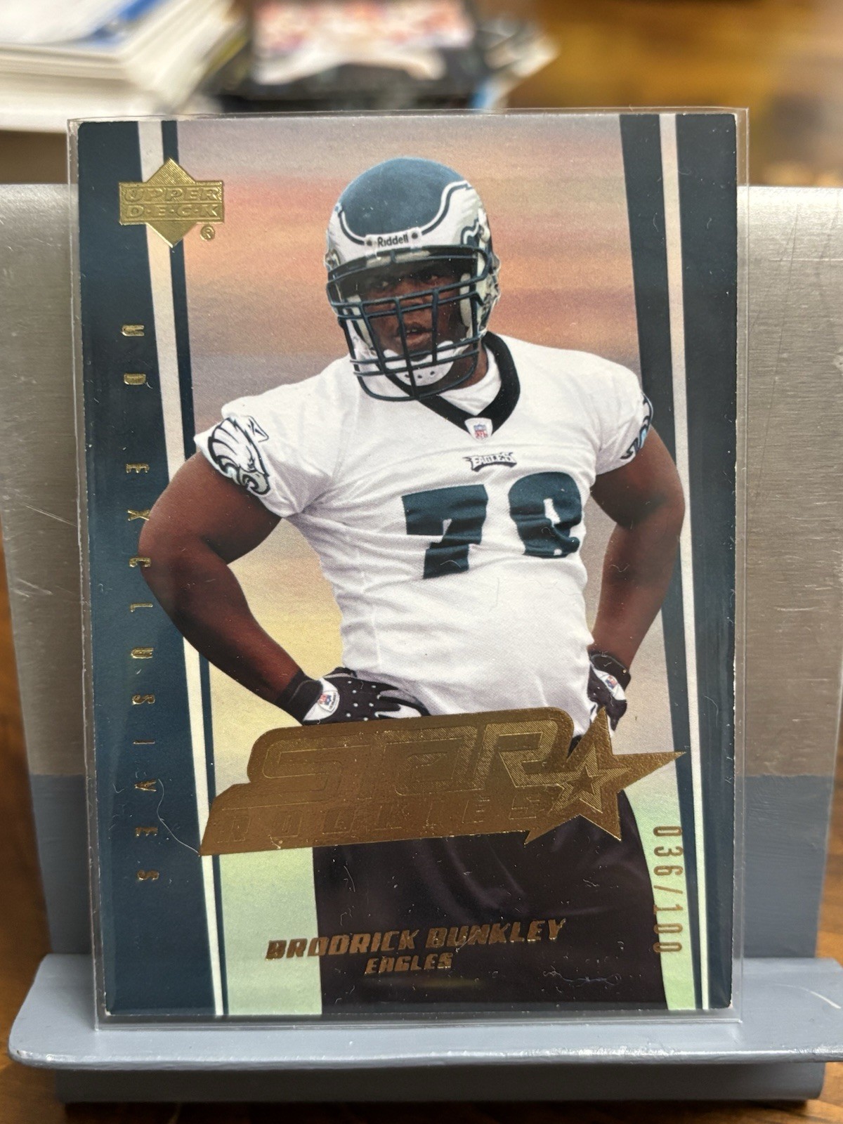 2006 UpperDeck Star Rookies Brodrick Bunkley #233 UD Exclusive Edition Gold /100