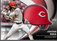 2022 Topps Update Commemorative Batting Helmet #BHJI Jonathan India - BB