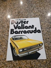 1972 Plymouth Barracuda Vintage Car Sales Brochure Catalog - Duster Valiant