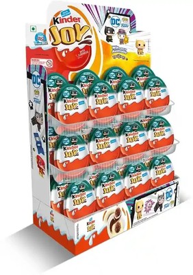 PACK OF-24 Kinder Joy DC New Edition Chocolate Snack with Surprise Gifts