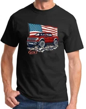 2010-14 Ford SVT Raptor SuperCrew F150 Truck Patriotic Flag Design Tshirt