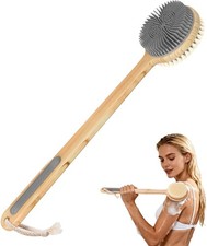 Back Scrubber for Shower DoubleSided Silicone and SuperDense Bristles for De...