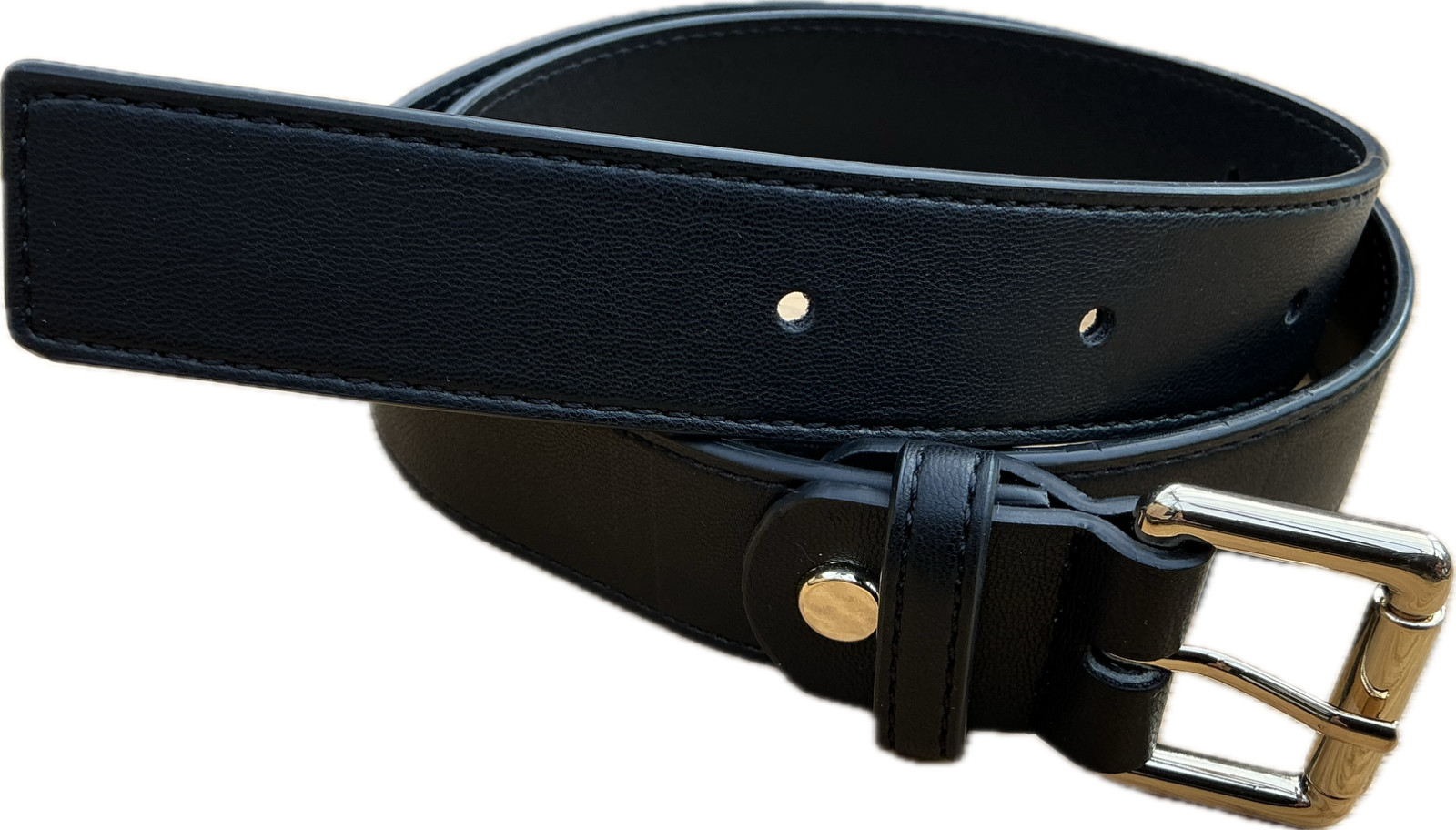 Valentino Womens Faux Leather Belt Black  100cm (fits 29”)New RRP £59