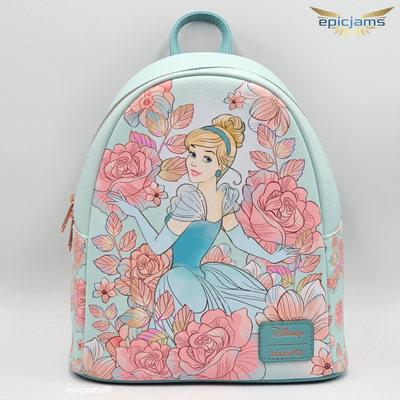 Loungefly Disney Cinderella Pink Flowers Mini Backpack New  display picture 1