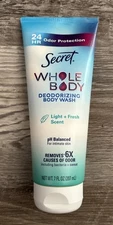 Secret Feminine 24 HR Deodorizing  Body Wash Light & Fresh Scent 7floz