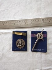 Scottish Kilt Pin And Cap Badge Highland Clan Scotland