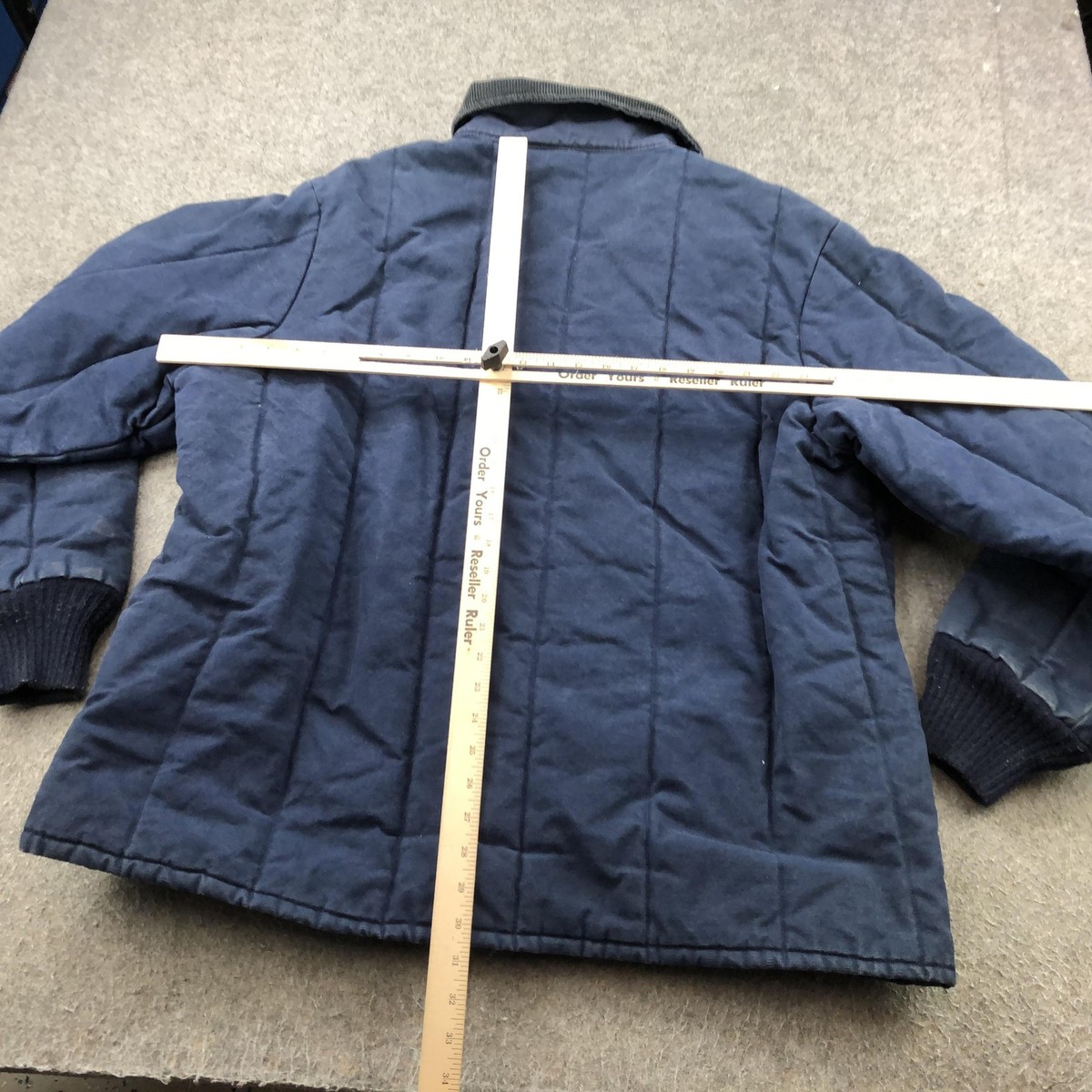 Vintage Walls Blizzard Pruf Jacket Mens 2XL Tall Blue Insulated 