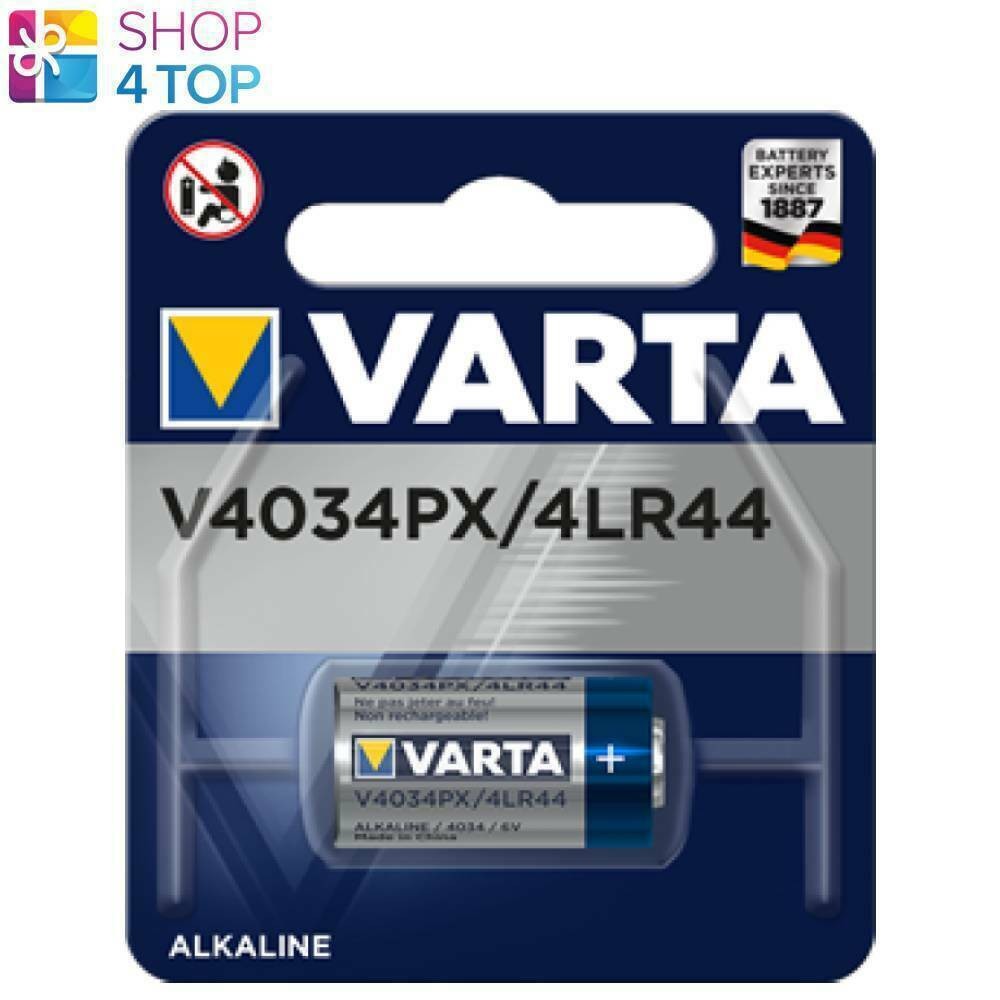 4 X Varta V4034PX 6V Foto Batterie 4LR44 PX28A 4SR44 A544 - 170mAh