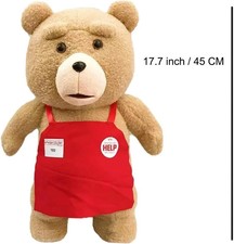 17.7" Ted 2 Movie Teddy Bear w/Apron Plush Soft Stuffed Plush Toy Gift New