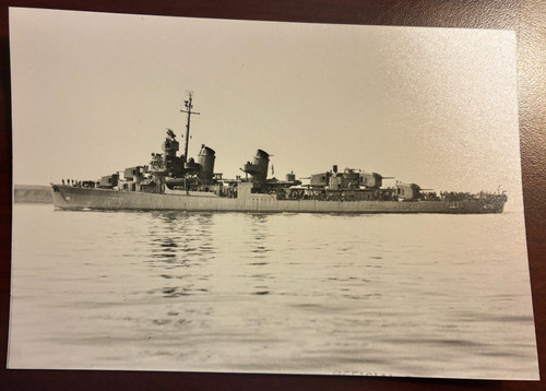 Photo 4x6 USS Hudson DD-475 Navy Naval Ship Fletcher Class Destroyer 1943 (P1)