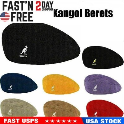 Kangol Breathable Beret Hat Summer Casual Woven Caps for Men Women