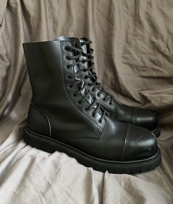 UNDERCOVER メンズブーツ Undercover England Men's Steel Toe Combat Leather Boots Size 11 | eBay