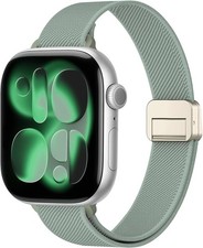 Elastic Nylon Strap Compatible with Apple Watch Series 7 38mm 40mm 41mm