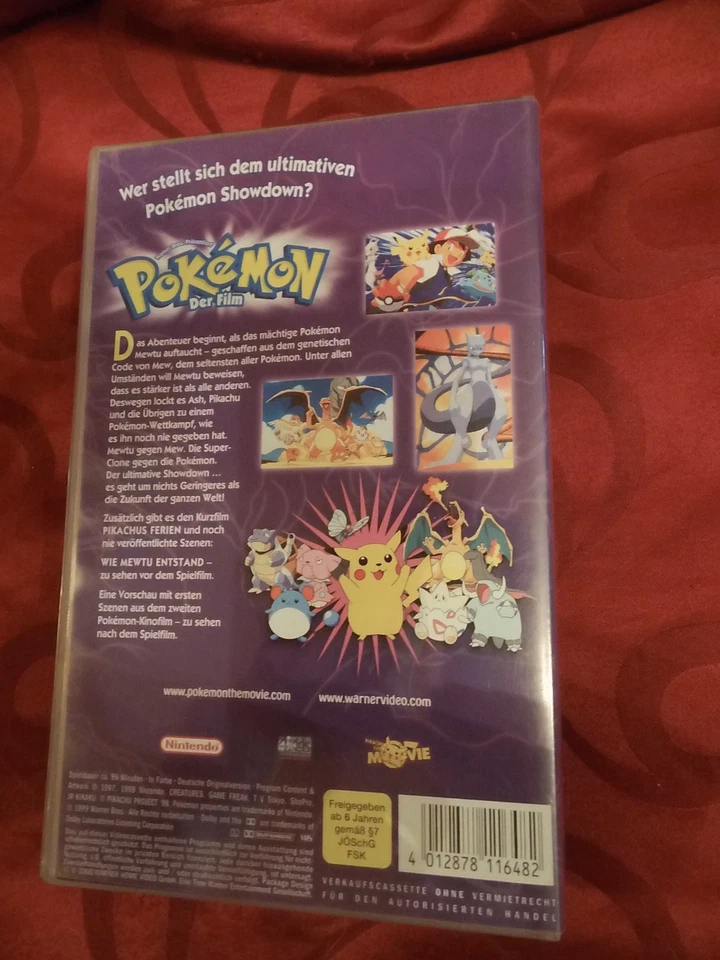 Pokémon - Der Film - Mewtu gegen Mew - VHS Video - Anime Kult Fans Sammeln - - Bild 2 von 3