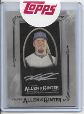 2017 Topps Allen & Ginter X KYLE SCHWARBER Framed Silver Ink Auto Autograph CUBS