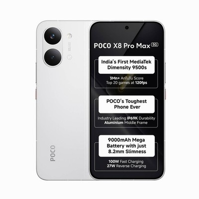 POCO X8 Pro Max White 512 GB Unlocked Global Version