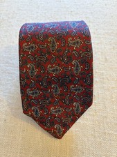 Vintage 80’s Brooks Brothers Makers Red Floral Silk Tie 3.25" Made In USA Preppy