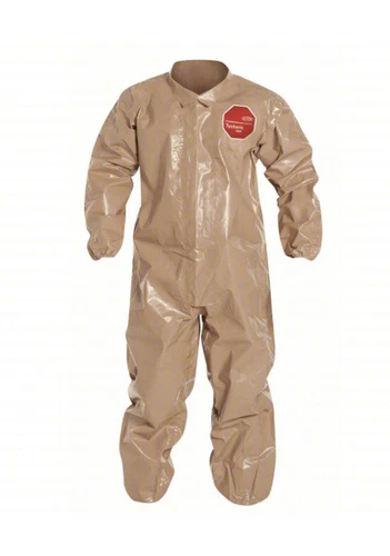 Hazmat Coveralls Dupont Tychem 5000 CPF 3, Large, Elastic Ankle & Cuff, Qty 6 - product listing photo