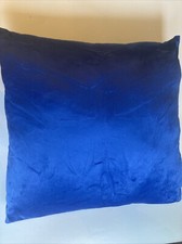 Throw Pillow Covers Royal Blue Solid Soft Zipper Closure 18  x18   Set Of 2 