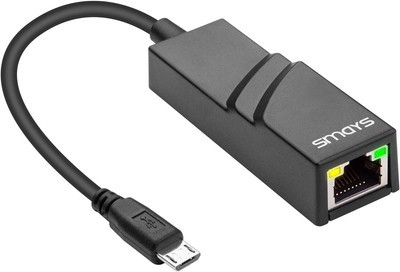 OTG Micro USB Ethernet Adapter for Raspberry Pi Zero, Android Tablet, Samsung Ga