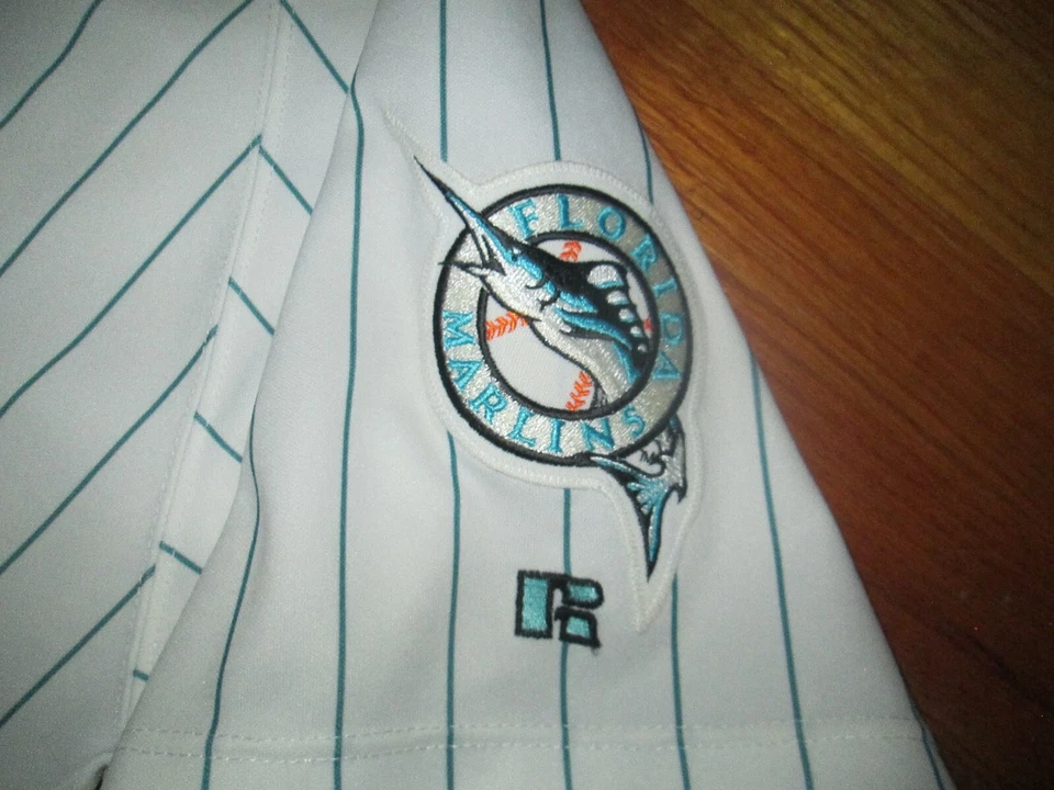 Camiseta deportiva Portland Sea Dogs 2002 de colección y2k usada en juegos Tim Christman Marlins 48 EE. UU. MAD Foto 4 de 4