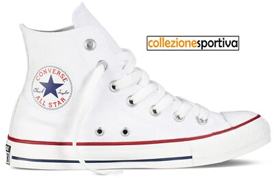 SCARPE CONVERSE ALTE CHUCK TAYLOR ALL STAR - M7650C col.bianco/bianco